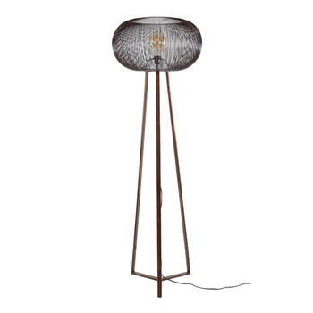 Hoyz Collection - Vloerlamp 3-poot Copper Twist - Koperkleurig