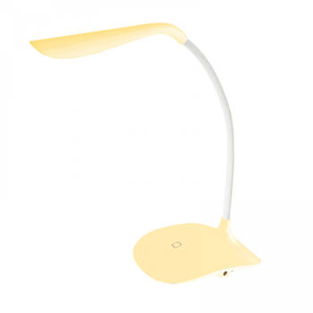 LED Bureaulamp tafellamp flexibel met touch dimmer (geel)