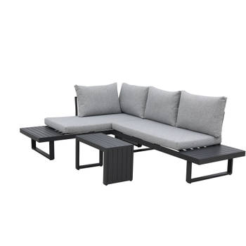 Sens-Line - Delphi Loungeset - 175x78x70cm - Antraciet