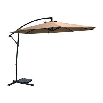 SenS-Line - Menorca Parasol Taupe Ø300 Cm - Grijs