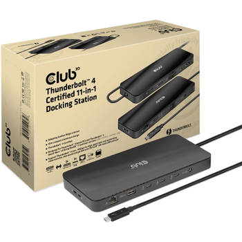 Club 3D Club 3D Thunderbolt 4 Certified 11-in-1 Docking Station
