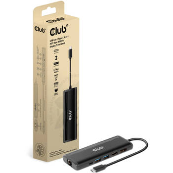Club 3D Club 3D USB Gen 1 Type-C 8-in-1 MST Dual 4K60Hz Display Tr