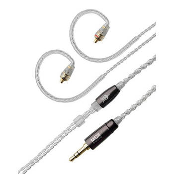 Meze Rai Series MMCX Zilver vergulde upgrade-kabel 2.5, 3.5, 4.4mm