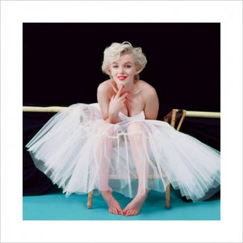 Kunstdruk Marilyn Monroe Ballerina Colour 40x40cm