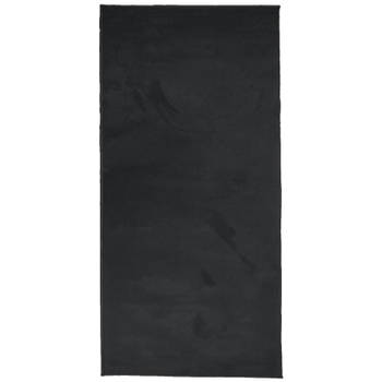 vidaXL Vloerkleed OVIEDO laagpolig 100x200 cm zwart