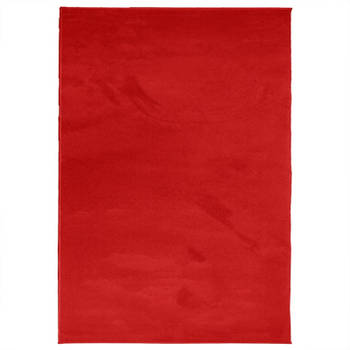 vidaXL Vloerkleed OVIEDO laagpolig 160x230 cm rood