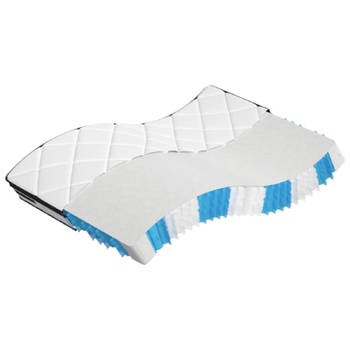 vidaXL Pocketveringmatras middelhard-plus 140x200 cm