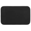5Five Badkamerkleedje/badmat tapijt - memory foam - zwart - 48 x 80 cm - Badmatjes