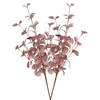 DK Design Kunstbloem Eucalyptus tak Silk - 2x - 72 cm - oudroze - Kunstbloemen