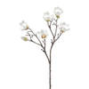 Emerald Kunstbloem Magnolia tak - 65 cm - creme wit - Kunstbloemen