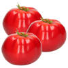 Esschert Design kunstfruit decofruit - 3x - tomaat/tomaten - ongeveer 6 cm - rood - Kunstbloemen
