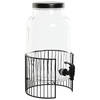 Items Drank dispenser Beverages Tap - 5.5 Liter - glas/metaal - op verhoger element - tapkraan/deksel - Drankdispensers