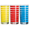 Urban Living Drinkglazen Colorama - 3x - rood/geel/blauw - glas - 280 ml - gekleurd mix - Drinkglazen