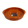 Concorde Tapas ovenschaal/serveerschaal - rond - terracotta aardewerk - 3 liter - D28 x H6 cm - Snack en tapasschalen