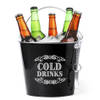 Bellatio design IJsemmer - cold drinks - bierkoeler - wijnkoeler - 6L - zwart - IJsemmers