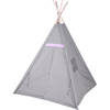 Tipi speeltent voor kinderen 103 x 160 cm - grijs - sterren - Speeltenten