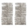 3x Kerst lametta guirlandes licht parel/zilver 270 cm kerstboom versiering/decoratie - Kerstslingers