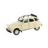 Schaalmodel Citroen 2CV cabrio creme wit 1:36 - Speelgoed auto's