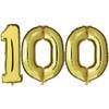 Verjaardag ballonnen 100 jaar goud - Ballonnen