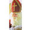 Sinterklaas banner/banier/vlag vlamwerend 75 x 180 cm - Feestbanieren