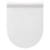 Ultradunne WC bril D-vorm - Toiletbril met deksel - Softclose - Easy Clean functie – Wit
