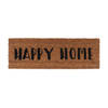 Present Time - Deurmat Happy Home - Zwart - 75x25x1,5cm