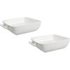 BonBistro Ovenschaal Yong Squito - 16 x 16 x 5 cm / 940 ml - Wit - 2 stuks