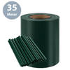 ForDig Vlechtband Groen - 35x0,19 Meter - Privacyband Tuinscherm - Privacystrips Voor Tuinafsluiting - PVC