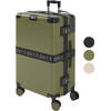 ONYX Check-in Koffer 65L - TSA slot - Spinner wielen - Lichtgewicht Trolley - Aluminium sluiting - Olive groen