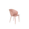 Housecraft Gigi Eetkamerstoelen met armleuning Roze - Set van 2