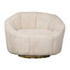 Giga Meubel - Fauteuil Beige Bouclé - Zithoogte 42cm - 95x83x69cm - Florine