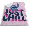 Disney Lilo & Stitch Fleeceplaid, Just Chill - 120 x 150 cm - Sherpa Fleece