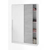 TOP kledingkast - Artik wit en vehlo wit decor - 2 schuifdeuren - L200 x H120 x D50 cm