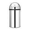 Push Bin afvalemmer, 60 liter - Brilliant Steel