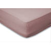Eleganzzz Hoeslaken Jersey Katoen Stretch 35cm Hoge Hoek - light pink 90x210/220 - 100x200cm