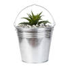 Esschert Design Emmer/plantenpot - zink - zilver - D34 x H29 cm - IJzeren emmer / teil