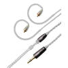 Meze Rai Series MMCX Zilver vergulde upgrade-kabel 2.5, 3.5, 4.4mm