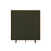 Sentra dressoir groen, eik decor.