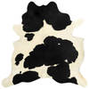 vidaXL Vloerkleed 180x220 cm echte koeienhuid zwart en wit