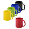 Bellatio Design Koffie mokken/bekers Auxerre - 5x - keramiek - multi kleuren mix - 370 ml - Bekers