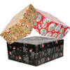 6x Rollen Kerst inpakpapier/cadeaupapier 2,5 x 0,7 meter - Cadeaupapier