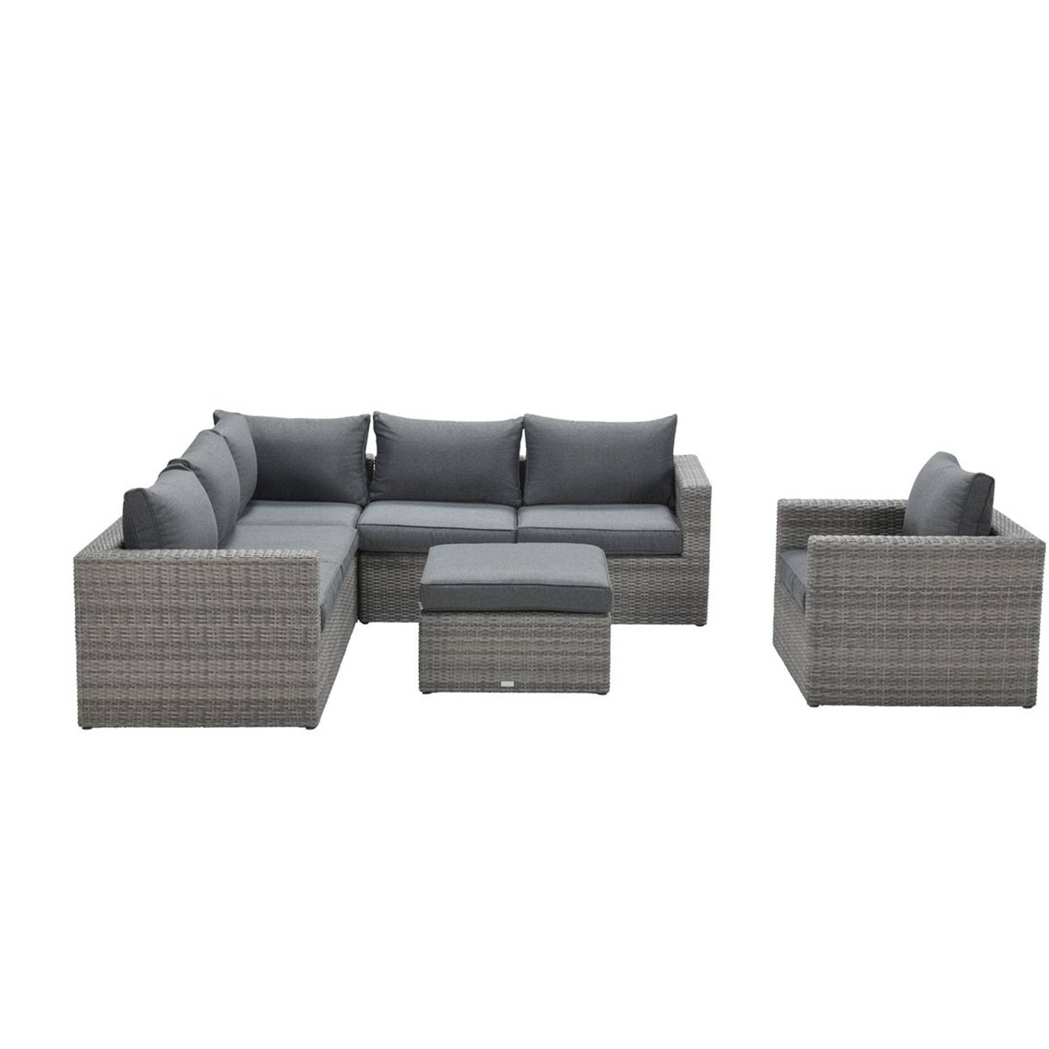 Garden Impressions Orangebird loungeset - inclusief fauteuil - kleur organic grey