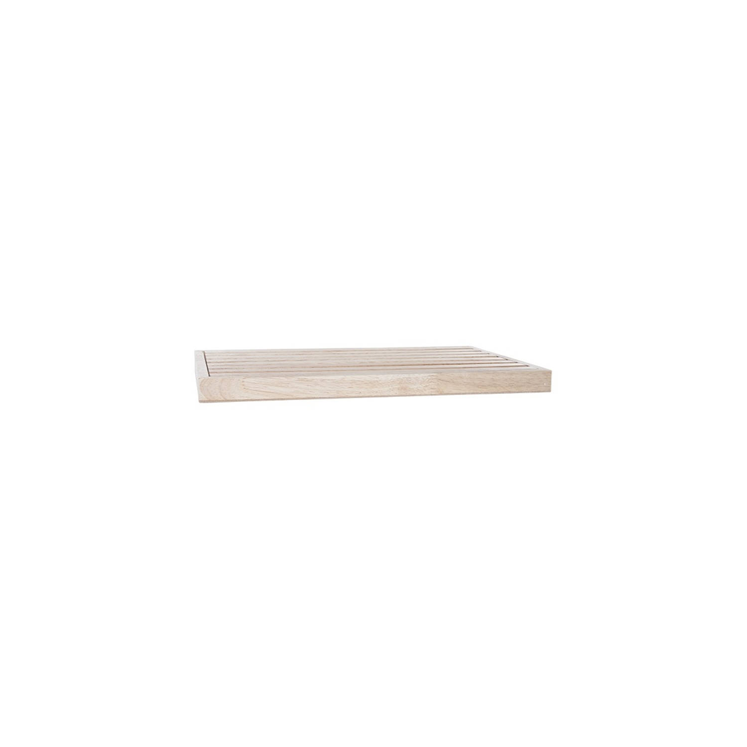 Cookinglife Broodsnijplank met Opvangbak Rubberwood Cosy 44 x 28 cm