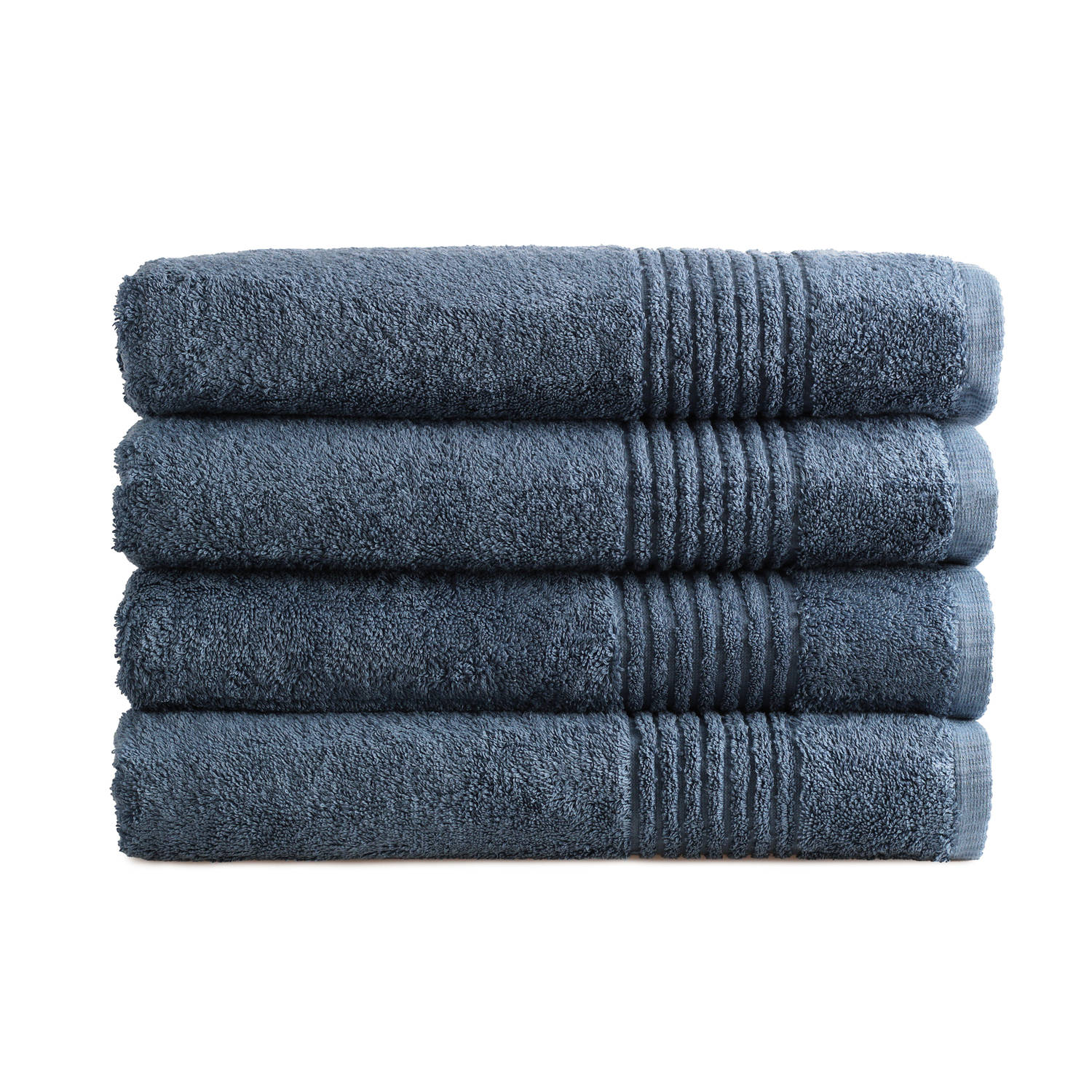 Handdoek Supreme - 70x140 - 4 stuks - OEKO-TEX Made in Green - 600 g/m2 zacht katoen - ijsblauw