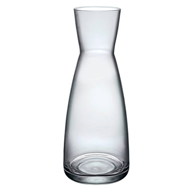 Bormioli Rocco Drank/water karaf of kleine vaas - glas - transparant - D10 cm x H25 cm - 1000 ML - Karaffen