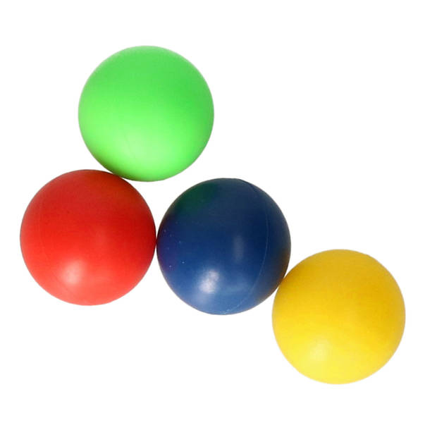 Gerimport Beachball set - hout - oranje - strand sport speelset - met 5x balletjes - Beachballsets