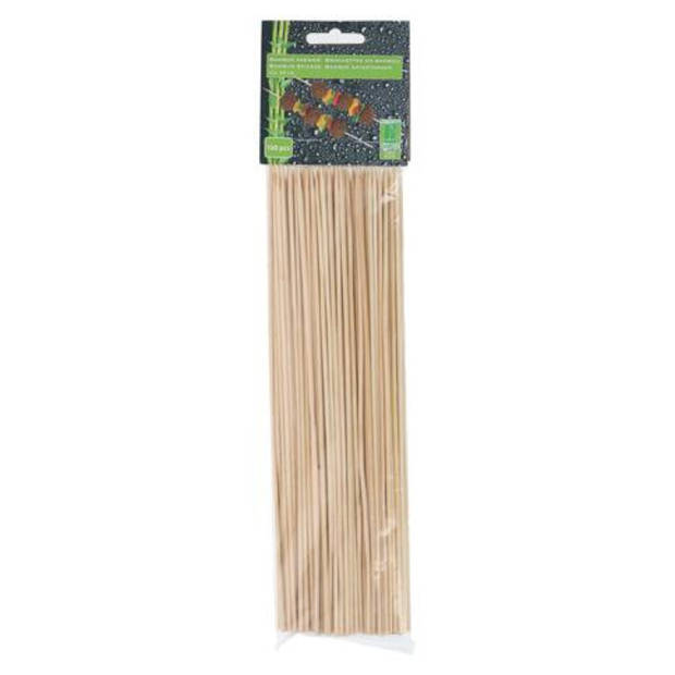 Spiesjes Sateprikkers - 200x - bamboe hout - 25 cm - barbecue spiezen - satestokjes - prikkers (sate)