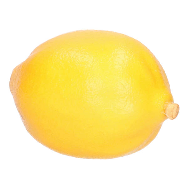 Esschert Design kunstfruit decofruit - 3x - citroen/citroenen - ongeveer 6 cm - geel - Kunstbloemen