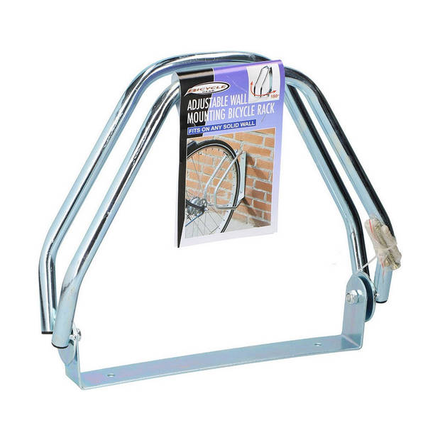 Dunlop Fietsenrek muur/grond standaard - 3x - voor 1 fiets - metaal - 28 x 32 cm - Fietsenrekken