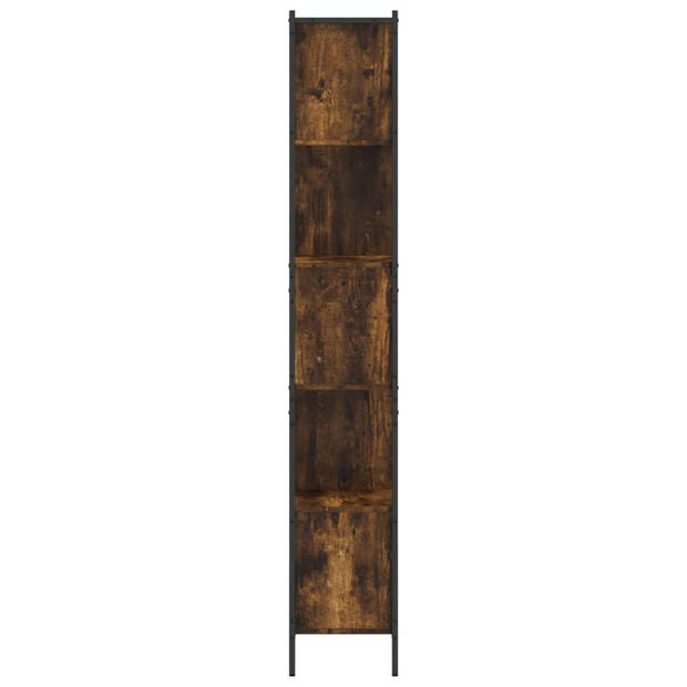 vidaXL Boekenkast 72x28x172 cm bewerkt hout gerookt eikenkleurig